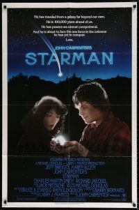 6f823 STARMAN 1sh '84 John Carpenter directed, alien Jeff Bridges & Karen Allen!