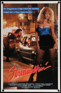 6f831 STREETWALKIN' 1sh '84 high school drop out becomes Times Square hooker!