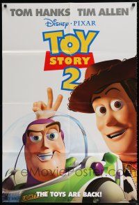 6f915 TOY STORY 2 DS 1sh '99 Woody, Buzz Lightyear, Disney and Pixar animated sequel!