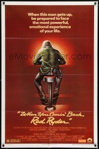 6f970 WHEN YOU COMIN' BACK RED RYDER 1sh '79 Milton Katselas, art of cowboy sitting on barstool!