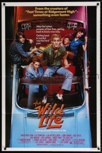 6f980 WILD LIFE 1sh '84 Lea Thompson, Christopher Penn, cool convertible!