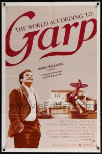 6f985 WORLD ACCORDING TO GARP style B 1sh '82 Robin Williams has a funny way of looking at life!