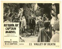 6g040 ADVENTURES OF CAPTAIN MARVEL chapter 11 LC R53 Tom Tyler in costume with giant scorpion!