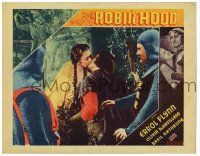 6g047 ADVENTURES OF ROBIN HOOD Other Company LC '38 Errol Flynn & Olivia De Havilland kissing!