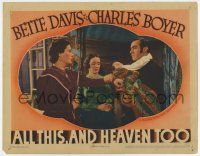 6g059 ALL THIS & HEAVEN TOO LC R1940s Bette Davis watches Boyer stop O'Neil from taking his baby!