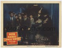 6g121 BOSTON BLACKIE'S CHINESE VENTURE LC #8 '49 Chester Morris & men watch guy with hatchet!