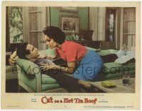 6g147 CAT ON A HOT TIN ROOF LC #3 '58 Elizabeth Taylor tells Paul Newman they share the same cage!