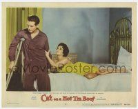 6g148 CAT ON A HOT TIN ROOF LC #5 '58 Paul Newman remains cold to sexiest wife Elizabeth Taylor!