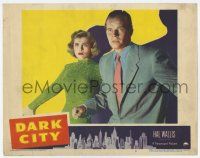 6g179 DARK CITY LC #6 '50 Charlton Heston in his first movie with Lizabeth Scott by shadows!