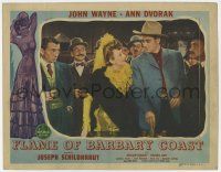 6g234 FLAME OF BARBARY COAST LC #4 '45 John Wayne smiles at Ann Dvorak in great gambling scene!