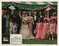 6g277 GODFATHER LC #7 '72 Marlon Brando, James Caan, Cazale & Duvall at Connie's wedding, Coppola!