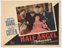 6g298 HALF ANGEL LC #2 '51 Cecil Kellaway, Irene Ryan & others help sleeping Loretta Young!