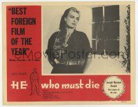 6g300 HE WHO MUST DIE LC '57 Jules Dassin, c/u of beautiful Melina Mercouri standing by window!