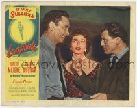 6g445 LOOPHOLE LC '54 Dorothy Malone watches Charles McCraw threaten laughing Barry Sullivan!
