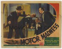 6g534 MOTOR MADNESS LC '37 Allen Brook fighting three men in tuxedos, cool boat racing border art!
