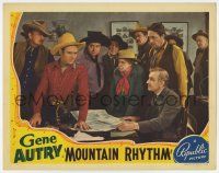 6g535 MOUNTAIN RHYTHM LC '39 cowboy hero Gene Autry surrounded by an unhappy crowd!