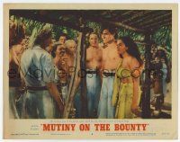 6g544 MUTINY ON THE BOUNTY LC #6 R57 Clark Gable, Movita & sailors enjoy South Seas life!