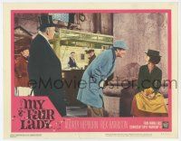 6g011 MY FAIR LADY LC #3 '64 flower girl Audrey Hepburn is taunted by Rex Harrison & Hyde-White!