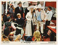 6g549 MYRA BRECKINRIDGE LC #8 '70 John Huston & Mae West in white outfits & cowboy hats!