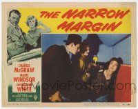 6g553 NARROW MARGIN LC #7 '53 Richard Fleischer classic film noir, sexy Marie Windsor caught!