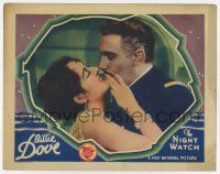 6g568 NIGHT WATCH LC '28 best romantic close up of sexy Billie Dove & young Paul Lukas!