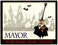 6g570 NIGHTMARE BEFORE CHRISTMAS LC '93 Tim Burton, Disney, great cartoon image of the Mayor!