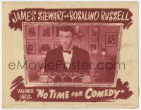 6g572 NO TIME FOR COMEDY LC R46 great close up of Jimmy Stewart in tuxedo with champagne glasses!