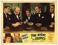 6g593 ONE NIGHT IN THE TROPICS LC R50 Bud Abbott & Lou Costello shooting craps w/ Frawley & Jones!