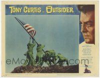 6g600 OUTSIDER LC #3 '62 great c/u of Ira Hayes & four U.S. soldiers raising the flag at Iwo Jima!