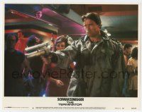 6g812 TERMINATOR LC #6 '84 great close up of cyborg Arnold Schwarzenegger with gun in nightclub!