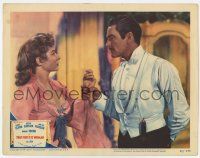 6g816 THAT FORSYTE WOMAN LC #5 '49 close up of Errol Flynn grabbing Greer Garson by the wrist!