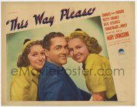 6g839 THIS WAY PLEASE LC '37 c/u of Buddy Rogers between sexy Betty Grable & Mary Livingstone!
