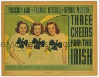 6g848 THREE CHEERS FOR THE IRISH LC '40 Priscilla Lane, Grey & Hervey all wearing shamrock shirts!