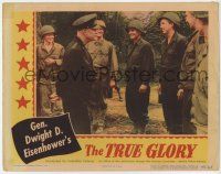 6g888 TRUE GLORY LC '45 World War II documentary, General Dwight D. Eisenhower inspects troops!