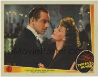 6g897 TWO-FACED WOMAN LC '41 Melvyn Douglas with Greta Garbo pretending to be her twin sister!