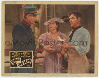 6g901 UNDER TWO FLAGS LC R43 Ronald Colman gives tiny horse to Victor McLaglen by Rosalind Russell