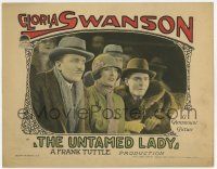 6g909 UNTAMED LADY LC '26 great close up of Gloria Swanson & Lawrence Gray at horse races!