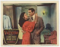 6g913 VALENTINO LC #6 '51 c/u of Anthony Dexter as Rudolph romancing sexy Dona Drake!