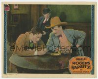 6g918 VARSITY LC '28 guy in cowboy hat stares at drunk Charles Buddy Rogers about to pass out!