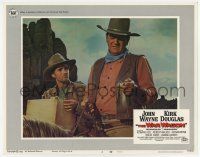 6g926 WAR WAGON LC #2 '67 close up of cowboy John Wayne checking his pocket watch!