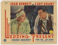 6g931 WEDDING PRESENT LC '36 close up of pretty Joan Bennett smiling at George Bancroft!