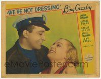 6g934 WE'RE NOT DRESSING LC '34 romantic clsoe up of sexy Carole Lombard & Bing Crosby smiling!