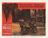 6g954 WILD ANGELS LC #8 '66 great image of biker gang on their motorcycles, Roger Corman!