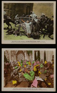 6h186 ALI BABA & THE FORTY THIEVES 2 color 8x10 stills R48 Maria Montez, Jon Hall & Turhan Bey!