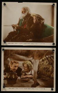6h191 HEIDI 2 color 8x10 stills '37 Shirley Temple, Jean Hersholt, Sidney Blackmer!