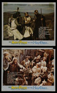 6h982 MONTY PYTHON & THE HOLY GRAIL 2 color English FOH LCs '75 Terry Jones & Terry Gilliam classic!