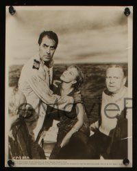 6h840 ABANDON SHIP 4 8x10 stills '57 Tyrone Power & 25 survivors in a lifeboat!