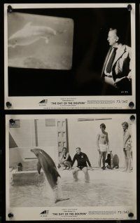 6h268 DAY OF THE DOLPHIN 22 8x10 stills '73 George C. Scott, Trish Van Devere, Mike Nichols
