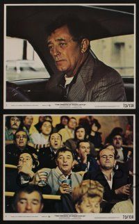 6h169 FRIENDS OF EDDIE COYLE 4 8x10 mini LCs '73 cool images of Robert Mitchum with Peter Boyle!