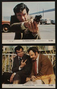 6h114 LAUGHING POLICEMAN 8 8x10 mini LCs '73 Walter Matthau, Dern, the most bizarre murder cases!